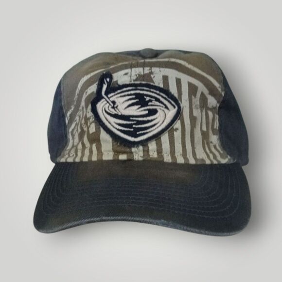 Reebok Accessories - Vintage Y2k Atlanta Thrashers Cap Reebok Slouch Hat Womens Adjustable Blue NWT